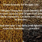 Remedy for Weight Loss