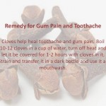 Remedy for Gum Pain & Toothache