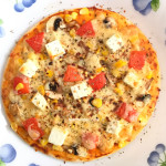 Tomato Corn Paneer and Mushroom Pizza (2)